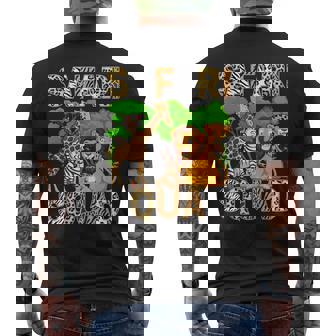 Safari Squad Africa Animals Zoo Safari Tour African Jungle Men's T-shirt Back Print - Thegiftio