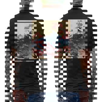 Sakura Fleur De Cerisier Japonaise Montagne Japonaise T-shirt imprimé au dos - Cadeauxyz