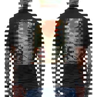 Samurai Squirrel Japanese Vintage Art Squirrel Men's T-shirt Back Print | Seseable FR