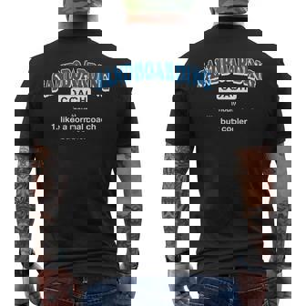 Sandboarding Coach Definition Sandboarder Humor Men's Back Print T-Shirt | Mazezy