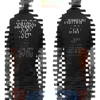 Sandboarding Coach Definition Sandboarder Humor Tank Top Men's Back Print T-Shirt | Mazezy