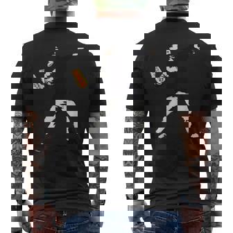 Sandwich Guy Men's T-shirt Back Print | Mazezy