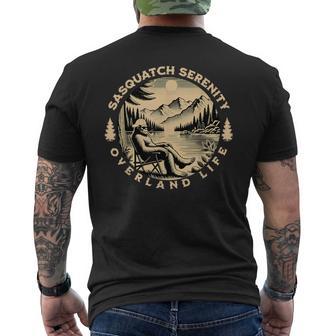 Sasquatch Serenity Overland Life Graphic Small Men's T-shirt Back Print - Thegiftio UK