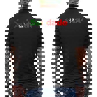 Saudade Palabra Portuguesa Única De Portugal Camiseta Hombre Estampado Espalda - Regaloses