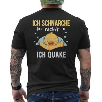 Schlaf Damenchlaf Herren Pyjama Lustig Ente T-Shirt mit Rückendruck - Geschenkecke