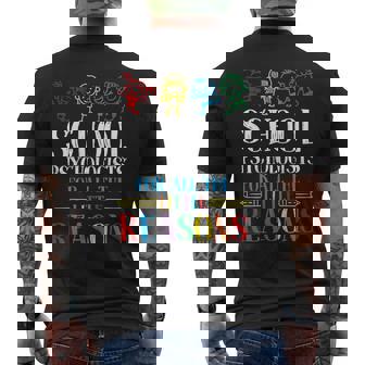 School Psychologists For All The Little Reasons Psychology Men's Back Print T-Shirt | Mazezy