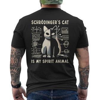Schrodinger's Cat Is My Spirit Animal Women Men's T-shirt Back Print - Thegiftio UK