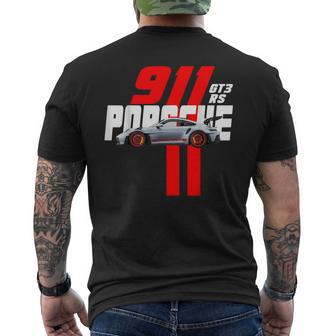 Se Rhw 911 Gt3 Rsilhouette Meme-Münze Rennwagen T-Shirt mit Rückendruck - Geschenkecke