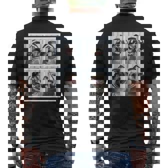 Seal Wearing Headphones Animal Music Sea Lion Singing Seal Men's T-shirt Back Print - Thegiftio