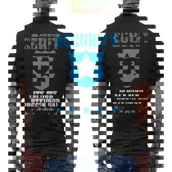 Security Little Sister Protection Squad Boys Brother Men's T-shirt Back Print | Mazezy