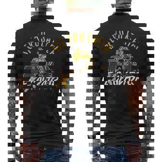 See You Later ショベルカードライバー メンズTシャツ バックプリント - Kawaiitshirt