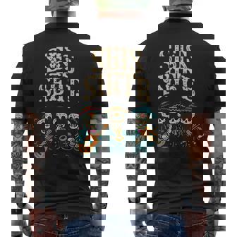 Seis Siete Mexican Los Muertos Calaveras Sugar Skull 67 Boys Men's T-shirt Back Print - Thegiftio