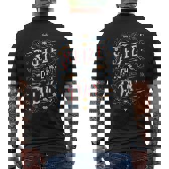 Seize The Day Motivational Quote Vintage Typography Men's T-shirt Back Print | Mazezy