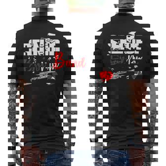 Senior Band Mom 2026 Marching Band Class Of 2026 Flute Men's Back Print T-Shirt | Mazezy