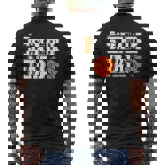 Senior Dad Graduate Proud Father Class Of 2026 Basketball Men's T-shirt Back Print - Monsterry