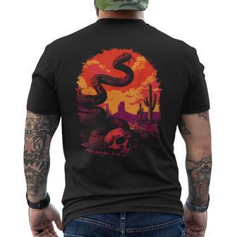 Serpent Àonnettes Avec Tête De Morterpent Du Désert Western Gothicunset T-shirt imprimé au dos - Cadeauxyz