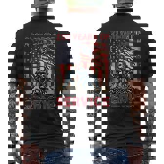 Service 250 Years 1776-2026 250Th Birthday Men's T-shirt Back Print | Seseable CA