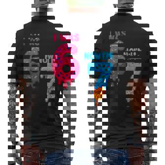 Seven Year Old Birthday I Was 6 Now I'm 7 67 Ice Cream Drip Men's T-shirt Back Print | Mazezy