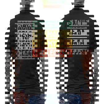 Shaquille The Man The Myth The Legend Personalized Men's T-shirt Back Print - Thegiftio