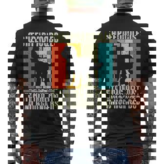 Sheepadoodles Stealing Hearts And Hogging Beds Sheepadoodle Men's T-shirt Back Print - Thegiftio