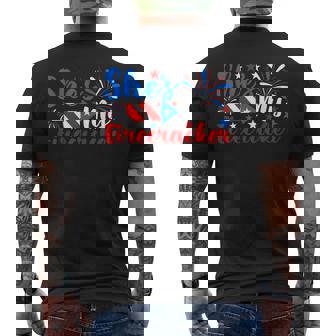 She's My Firecracker 4Th Of July Fireworks Couples Men's T-shirt Back Print - Monsterry