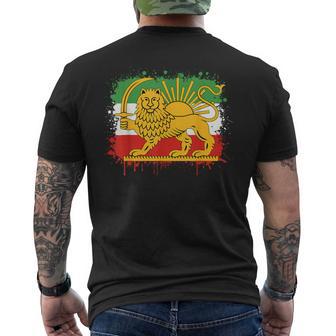 Shir O Khorshid Persia Lion And Sun Iran Persian Men's T-shirt Back Print - Thegiftio UK