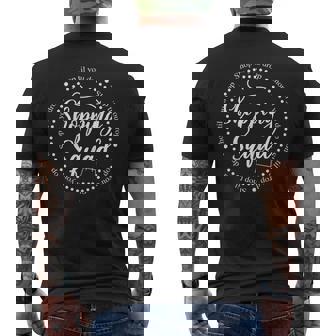 Shop Till You Drop Shopping Squad Shopping Lover Shopper Men's Back Print T-Shirt | Mazezy