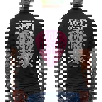 Shred For Jesus Christian Rock Heavy Metal Guitarist Guitar Tank Top Men's Back Print T-Shirt | Mazezy