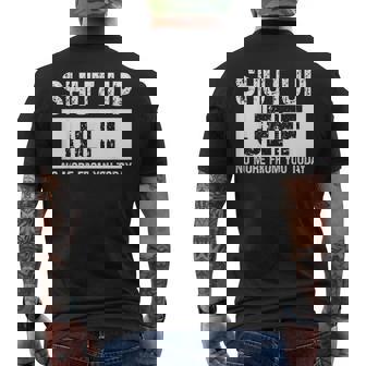 Shut Up Jeff No More From You Today Name Quote Men's T-shirt Back Print | Seseable UK