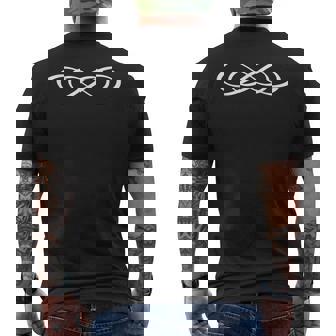 Signs And Symbols Double Infinity Symbol - -Adults Small Classic Fit Short Sleeve Modern Casual Valentine's Day Couple T-Shirt Men's Back Print T-Shirt | Mazezy