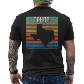 Silhouette Du Texas T-shirt imprimé au dos - Cadeauxyz