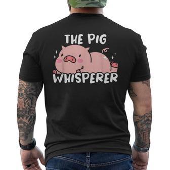 Simpatico Proprietario Di Maiale In Miniatura T-shirt da uomo con stampa posteriore - Novitaregali