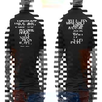 Sitar Awesome Sitar Player Men's Back Print T-Shirt | Mazezy