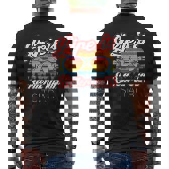 Sitar Players Saying 'Life Is Better With Sitar' Men's Back Print T-Shirt | Mazezy