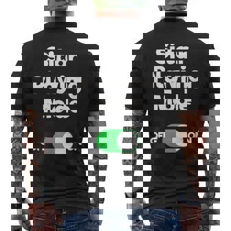 Sitar Sitar Playing Mode Men's Back Print T-Shirt | Mazezy