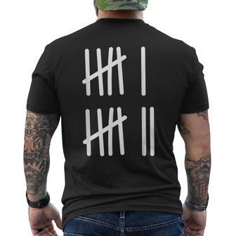 Six Seven 6 7 Meme Tally Marks Counting Gen Alpha Slang Math Men's T-shirt Back Print - Thegiftio UK