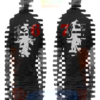 Six Seven Meme 6 7 Halloween Ghost Costume Men's T-shirt Back Print | Mazezy