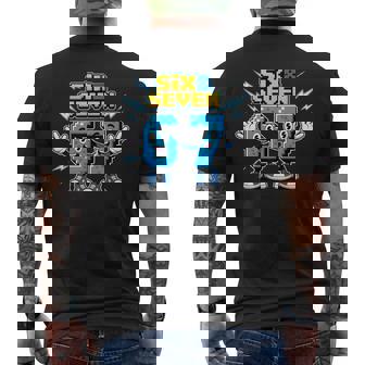 Sixeven Brainrot Italiano Divertente 67 Meme Di Gioco Per Bambini T-shirt da uomo con stampa posteriore - Novitaregali