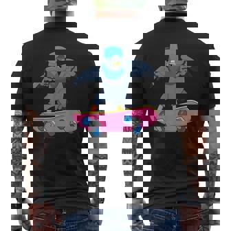 Skateboard Pigeon kateboard 80S Pigeonkater T-shirt imprimé au dos - Cadeauxyz