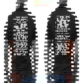 Skating Tee Low Enough Speed Skating Coach T Shirt Men's Back Print T-Shirt | Mazezy