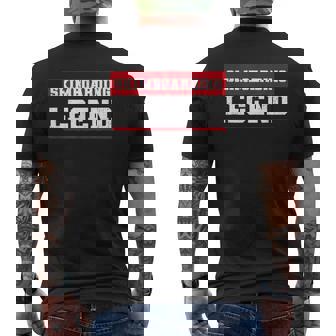 Skimboarding Legend Skimboarder Adventure Sports Skimming Men's Back Print T-Shirt | Mazezy