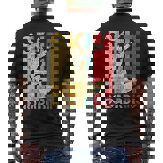 Skimboarding Skimming Skimboarder Surfboard Surf Men's Back Print T-Shirt | Mazezy