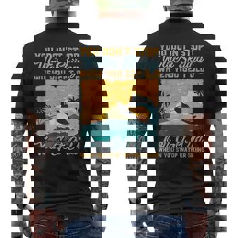 Skis Nautiquesous N'arrêtez Pas Leki Nautique Quandousieillissez T-shirt imprimé au dos - Cadeauxyz