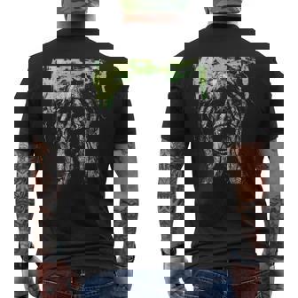 Skull Grunge Goth Alt Gothic Demonic Scary Screaming Face Men's T-shirt Back Print - Monsterry