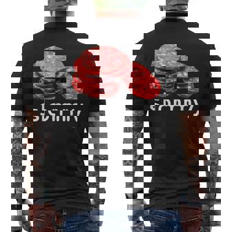 Slommy Salami Meme Oddly Specific Memes Internet Memes Men's T-shirt Back Print - Seseable