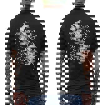 Smile Now Cry Later Chicana Theater Masks Men's T-shirt Back Print | Seseable CA