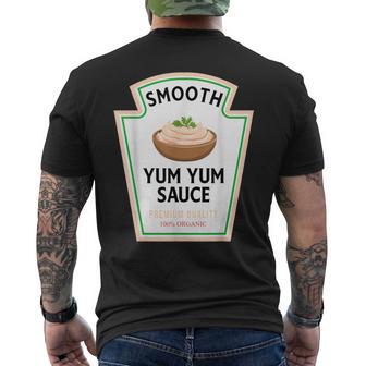 Smooth Yum Yum Sauce Condiment Costume Party Matching Men's T-shirt Back Print - Thegiftio UK