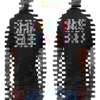 Snack Dealer Summer Camp Staff Daycare Worker Colorful Men's T-shirt Back Print - Monsterry