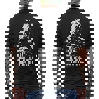 Snowmobile Ride Maine Shirt Vintage Snowmobiling Motor Sled Men's Back Print T-Shirt | Mazezy