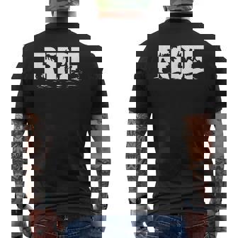 Snowmobile Ride Snowmobiling Winter Sport Men's Back Print T-Shirt | Mazezy